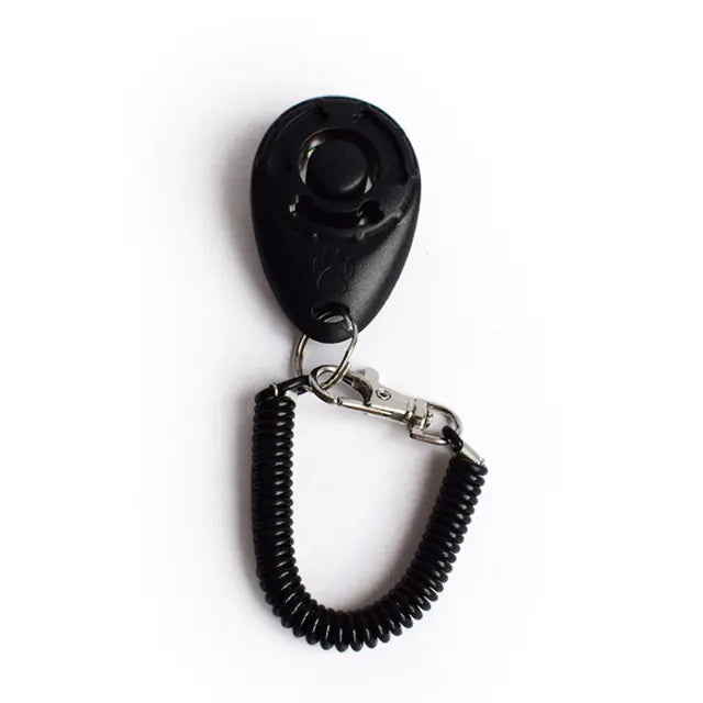 Clicker Ajustable para Entrenamiento de Perros con Correa de Llavero