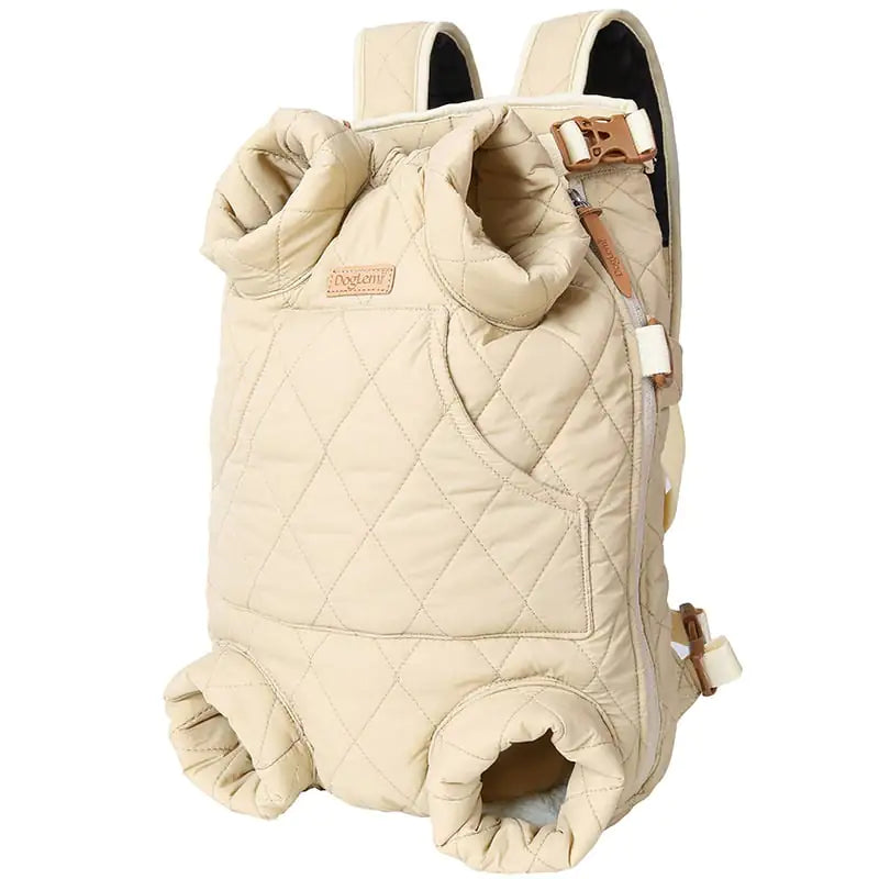 Mochila Porta Mascotas Acolchada de Invierno para el Pecho