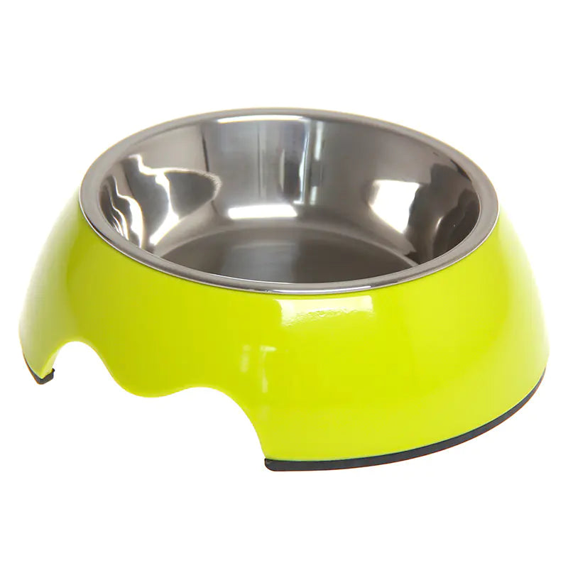 Plato para Mascotas de Acero Inoxidable de Doble Uso Antideslizante