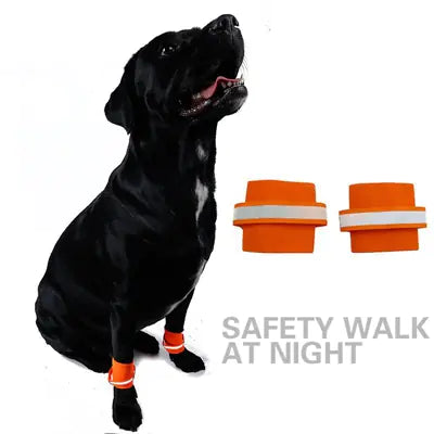 Glow-in-the-Dark Reflective Dog Leg Sleeves (Soft & Safe)