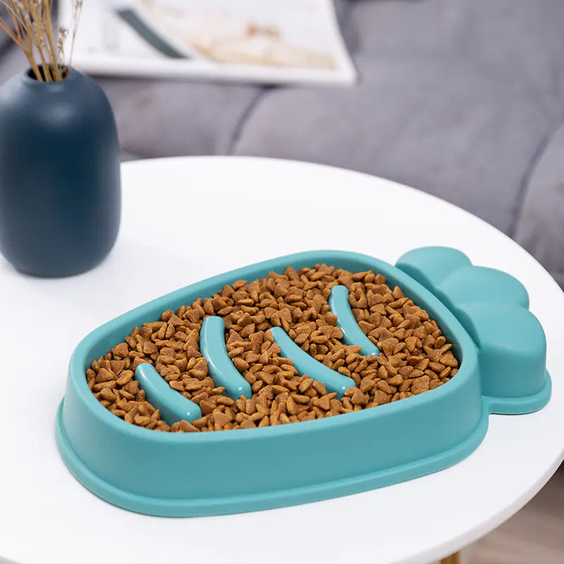 Plato para Perros de Alimentación Lenta para Perros Grandes - Diseño Antiahogo