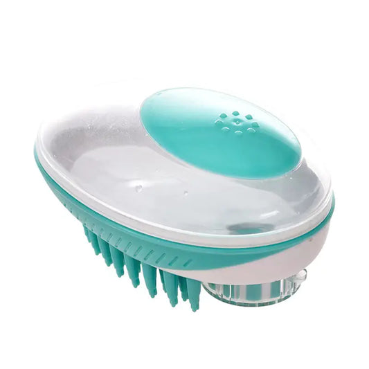 Cepillo de Baño de Silicona y Peine de Masaje para Mascotas