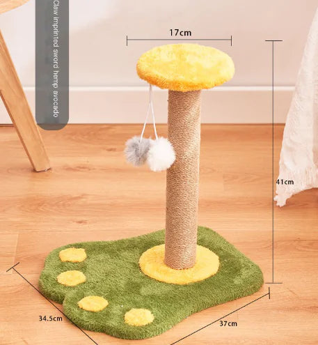 Juguete Rascador Vertical para Gatos de Sisal Duradero