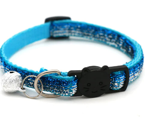 Collar Ajustable Colorido para Gatos con Campana