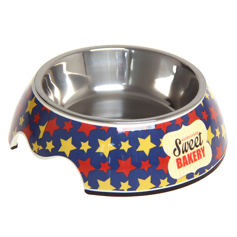 Plato para Mascotas de Acero Inoxidable de Doble Uso Antideslizante