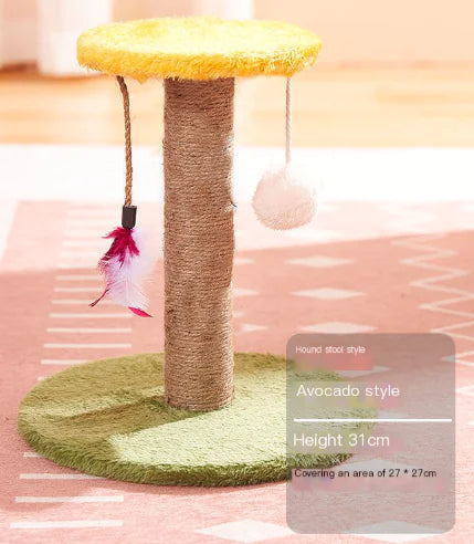 Juguete Rascador Vertical para Gatos de Sisal Duradero