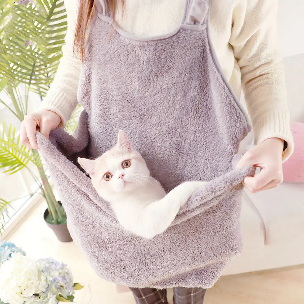 Mochila de Peluche para Perros y Gatos - Bolso de Doble Hombro