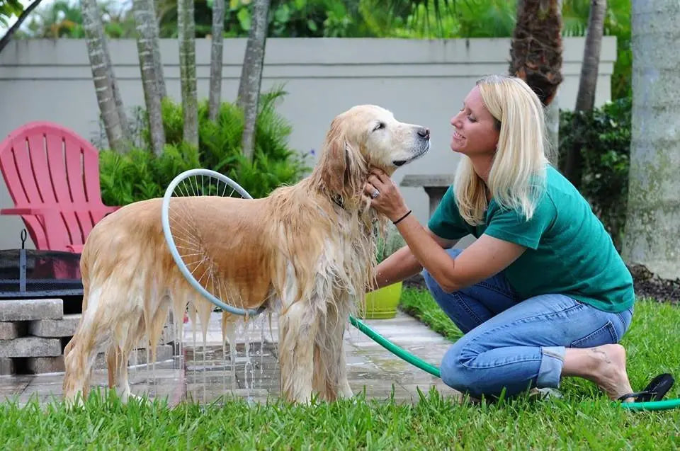 Anillo de Ducha para Perros con Pistola de Agua Circular