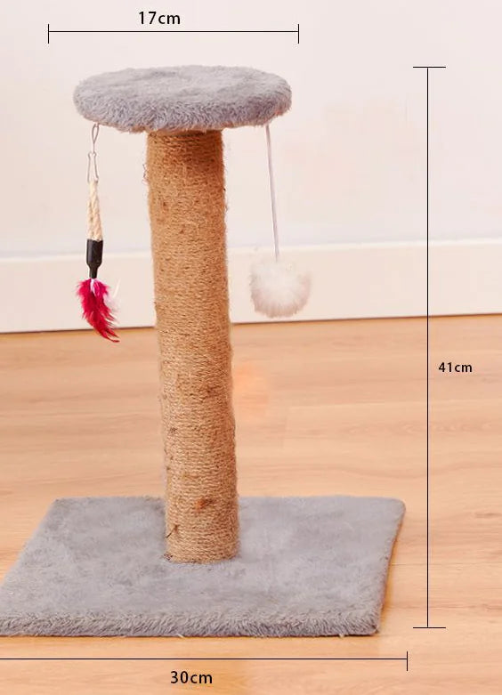 Juguete Rascador Vertical para Gatos de Sisal Duradero