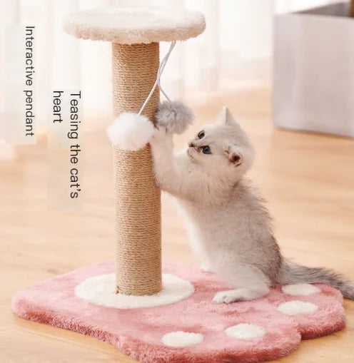 Juguete Rascador Vertical para Gatos de Sisal Duradero