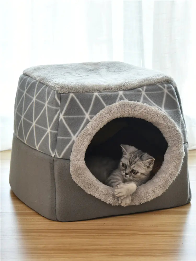 Villa Cama para Perro y Gato - Cápsula Espacial de Doble Uso