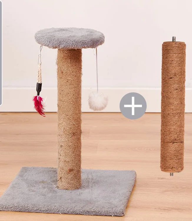Juguete Rascador Vertical para Gatos de Sisal Duradero