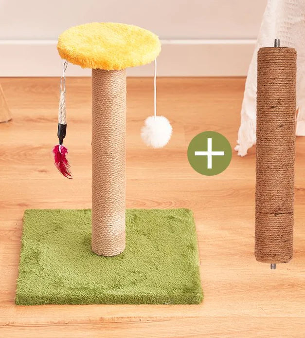 Juguete Rascador Vertical para Gatos de Sisal Duradero
