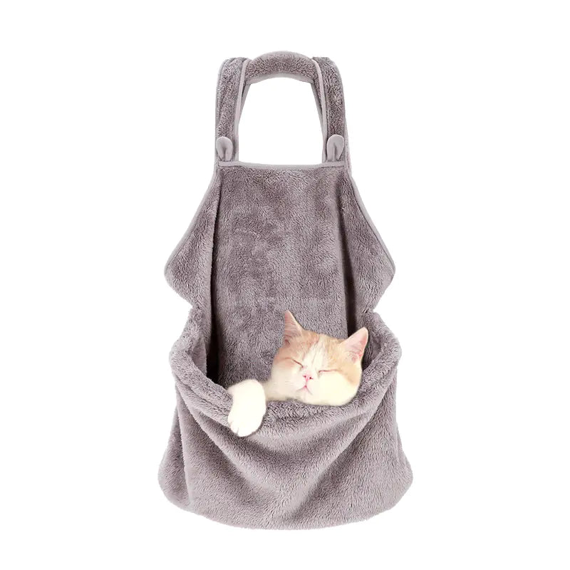 Mochila de Peluche para Perros y Gatos - Bolso de Doble Hombro