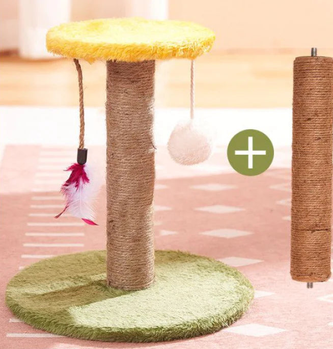 Juguete Rascador Vertical para Gatos de Sisal Duradero