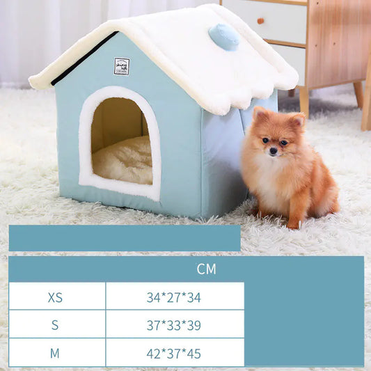 Casa de Cucha Cerrada y Cálida para Mascotas