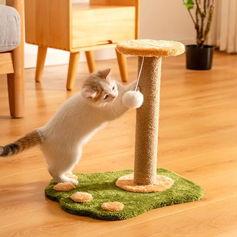 Juguete Rascador Vertical para Gatos de Sisal Duradero