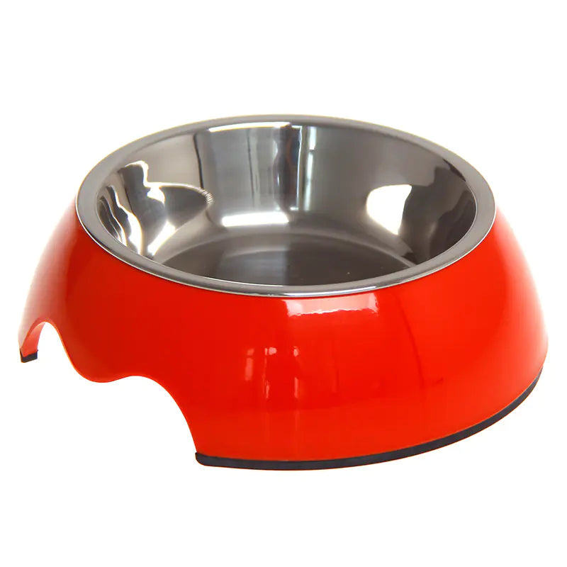 Plato para Mascotas de Acero Inoxidable de Doble Uso Antideslizante