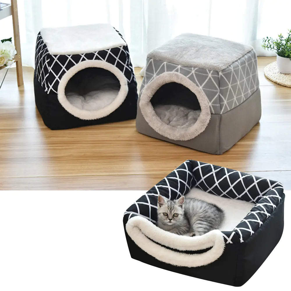 Villa Cama para Perro y Gato - Cápsula Espacial de Doble Uso