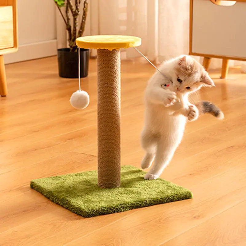 Juguete Rascador Vertical para Gatos de Sisal Duradero