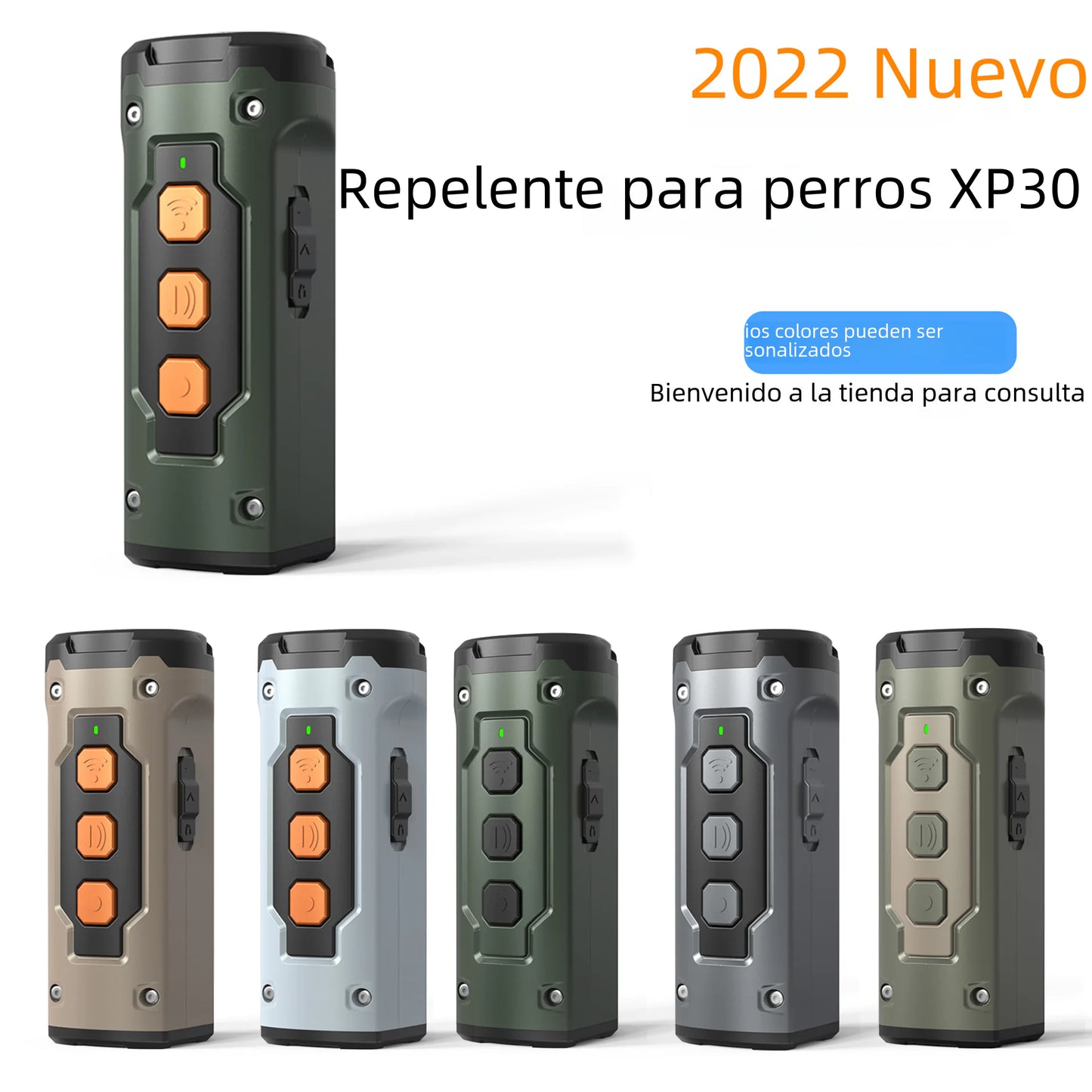 Repelente Ultrasónico para Perros 2023 con Función de Linterna