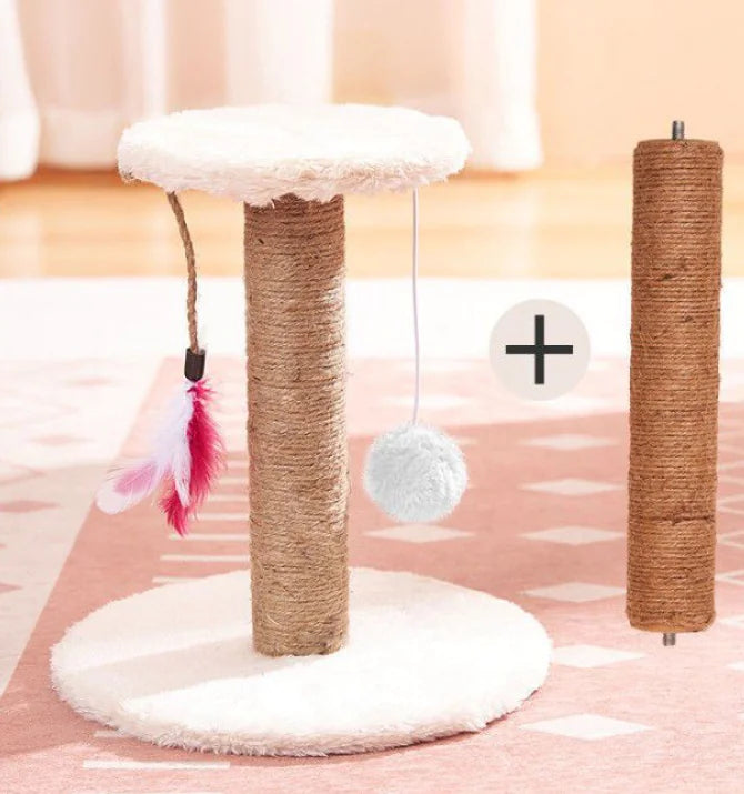 Juguete Rascador Vertical para Gatos de Sisal Duradero