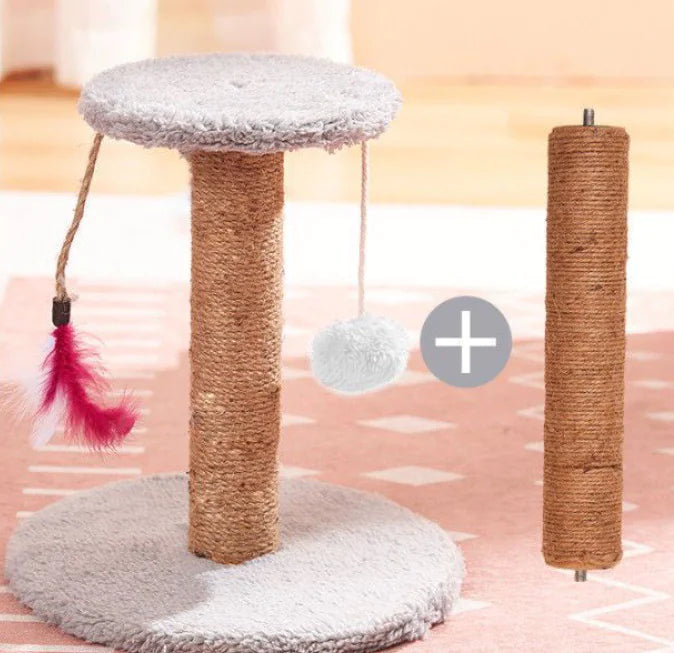 Juguete Rascador Vertical para Gatos de Sisal Duradero
