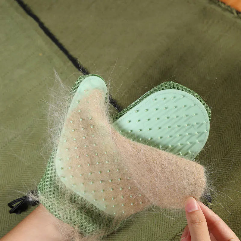 Guantes de Masaje de Silicona y Cepillos para Quitar Pelo de Mascotas