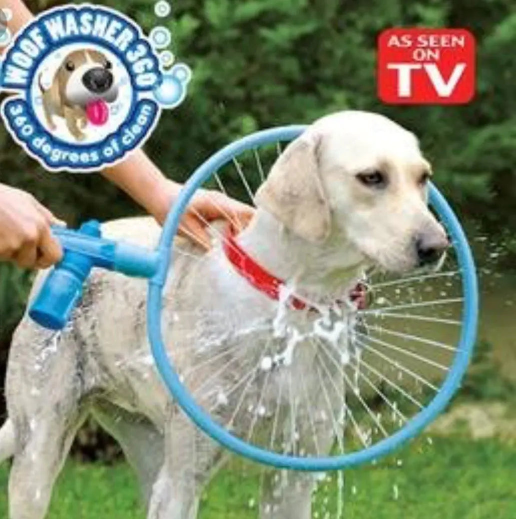 Anillo de Ducha para Perros con Pistola de Agua Circular