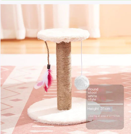 Juguete Rascador Vertical para Gatos de Sisal Duradero